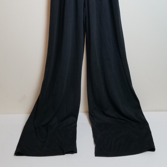 Strapless Embroidered Black Jumpsuit - Picture 4 of 12